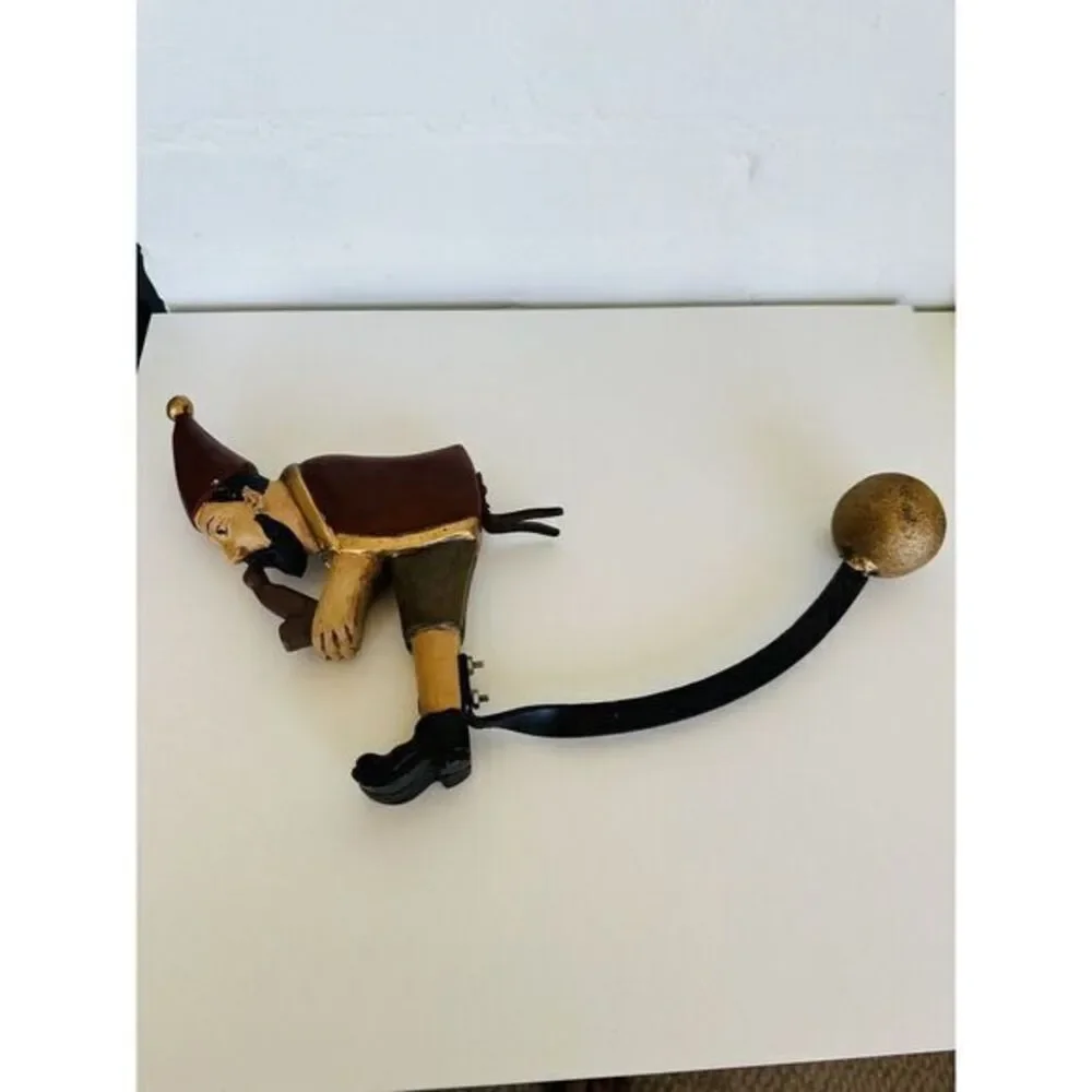 Vintage Wooden Elf Balance Carve See Photos. Pre-own‎